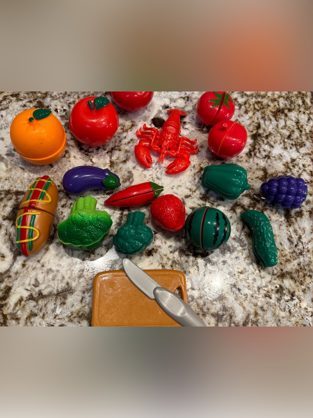 Velcro cut fruit & vegetables Food Toy Set